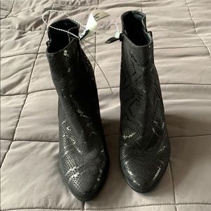 Snakeskin Booties